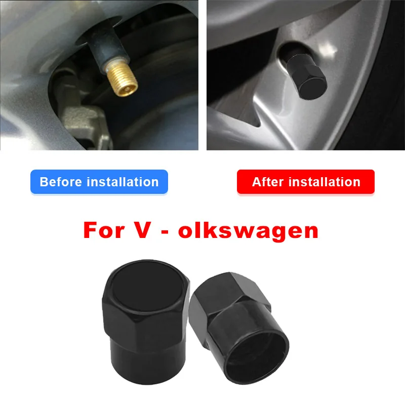 4 шт. Металлические колпачки для шин Volkswagen VW Golf 6 7 GTI Tiguan Passat B5 B6 B7 CC Jetta MK5 MK6 Polo |