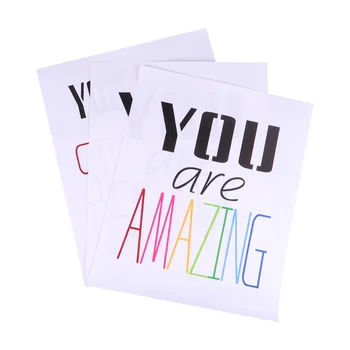 

3Pcs English Word Motivation Poster English Inspirational Decorative Wall Painting for Home Office Decor