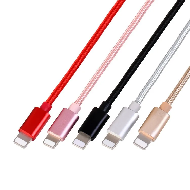 Зарядный кабель для мобильного телефона для iphone6 7 X Apple USB зарядный кабель нейлоновый плетеный кабель для передачи данных