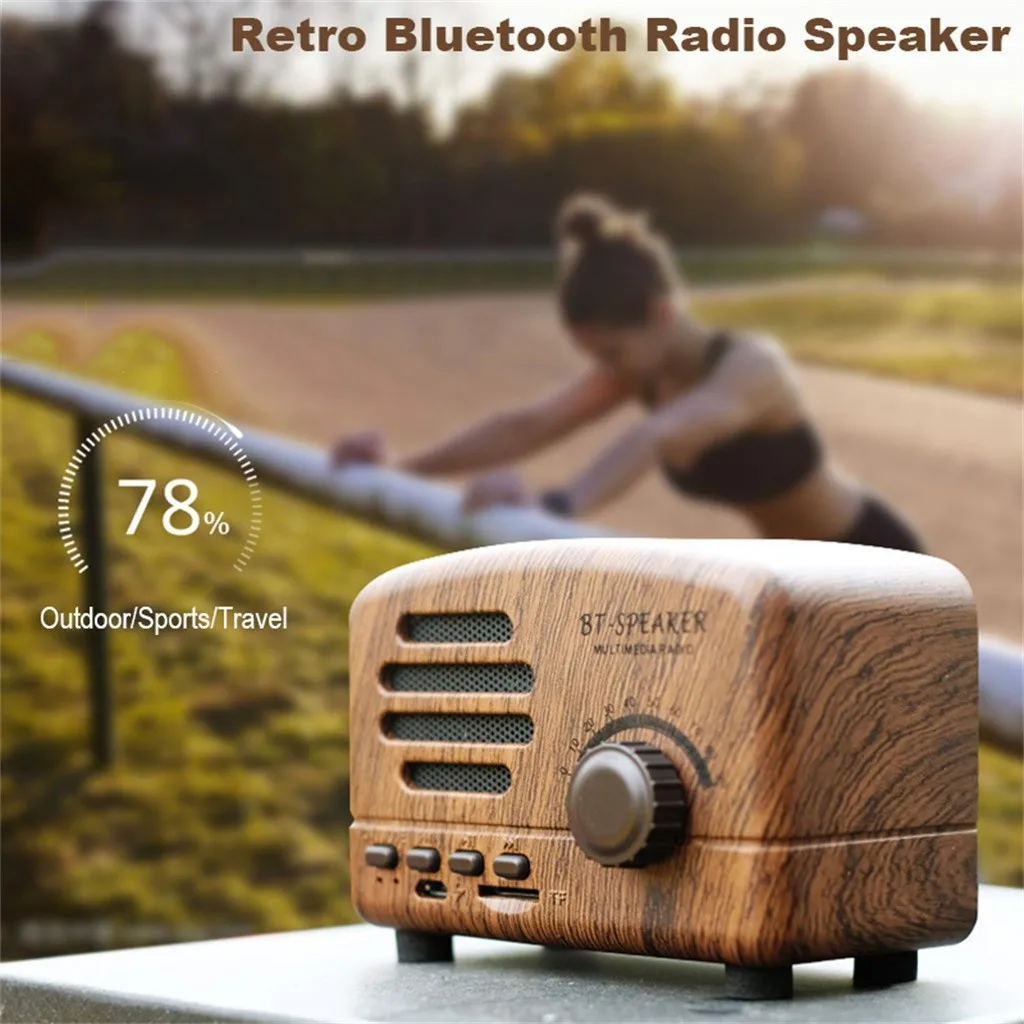 Bluetooth-колонка в стиле ретро милый подарок Беспроводная мини-радио сабвуфер
