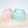 10pcs /kraft gift box cake West Point white dessert brown pink green packaging paper cup wedding party portable paper box carton ► Photo 3/6