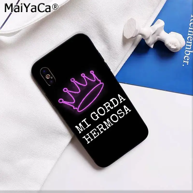 MaiYaCa BABY babygirl honey line текстовое искусство поделка-чехол для телефона для iPhone 11 pro XS MAX 8 7 6 6S Plus X 5 5S SE XR