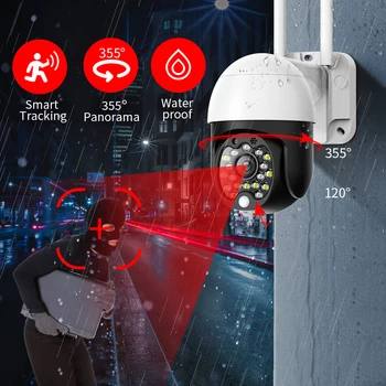 

FEISDA 1080p mini wifi audio camera 4x zoom waterproof IP camera outdoor motion detection storage CCTV security camera