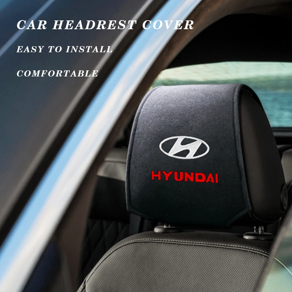 1/2Pcs Car Headrest Cover Universal Interior Accessories Fit for