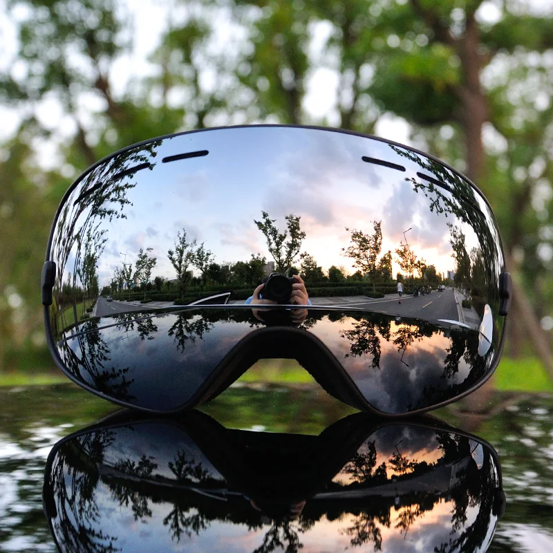 

2019 Brand Ski Goggles Double Layered Lens UV400 Anti-fog Big Ski Mask Glasses Skiing Eyewear Men Women Snow Snowboard Goggles