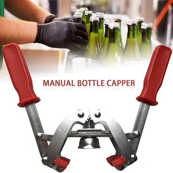 

Kitchen Twin Lever Bar Easy Apply Portable Manual Bottle Capper Universal Stable With Magnet Labor Saving Seal Home Brewing