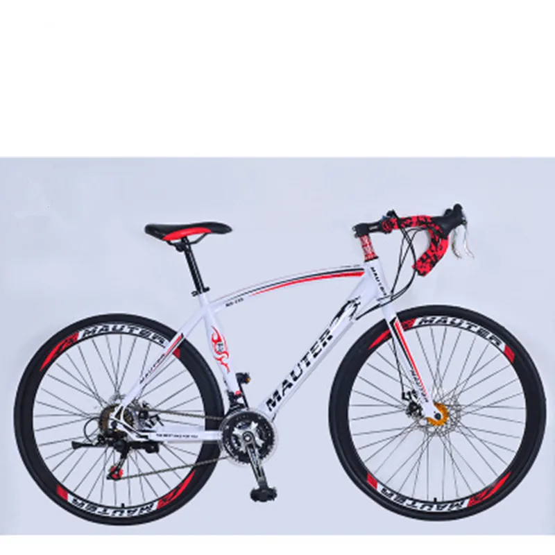 Road Bicycle Variable Speed Bisc Brake Men and Women Students Bicycle Bend Handle Racing Bike 27-inch 30 Speed Racing Bkie