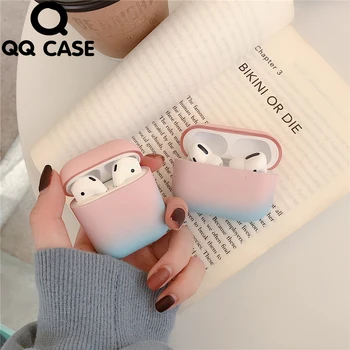 

Simple Gradient wireless bluetooth headset case For Airpods Pro Hard PC Shell Colorful Protective Case For Apple Air Pods 1 2 3