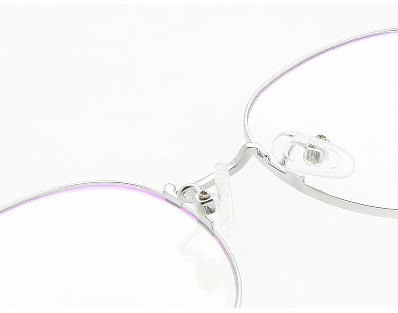 New trend small round frame flat mirror retro metal eyeglass frame personality fashion can be equipped with myopia glasses frame
