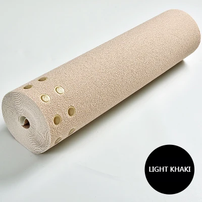 Light Khaki Современный без тканые светопоглощающие обои для 3D Однотонные заклепки обоев Гостиная ТВ диван Спальня домашний декор креативный 3D скачать - Цвет: Light Khaki