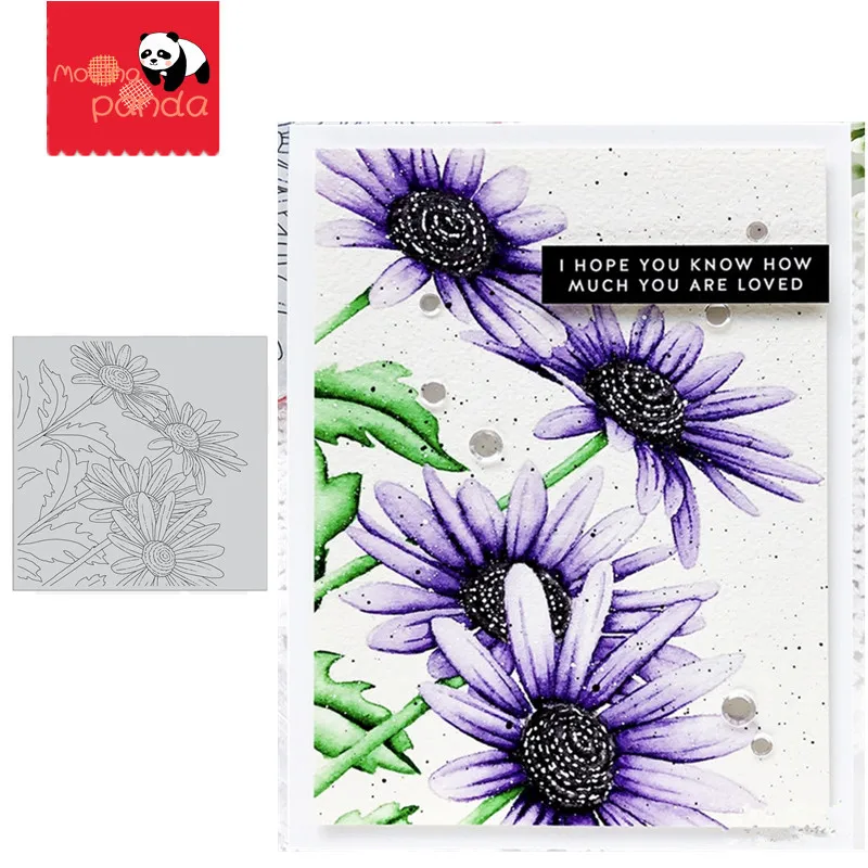 Цветочные металлические штампы и трафареты для сделай сам скрапбукинг бумажные