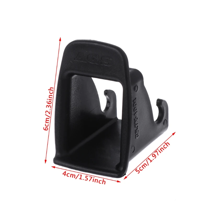 Black/Red 1 Pair Car Baby Seat ISOFIX Latch Belt Connector Plastic Guide Groove 