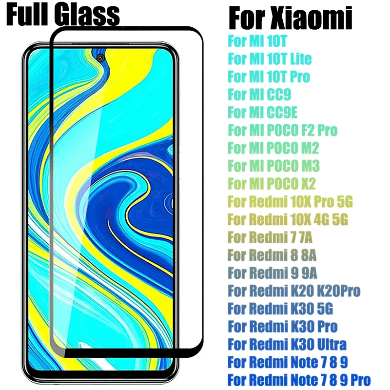 Закаленное стекло UGI 5-1 шт. для Xiaomi Mi 10T Pro CC9E POCO M2 3 RedMi 10X 5G 7 8 9A Note 8T 9 9S Max K20 K30 |