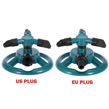 

Garden Sprinklers Automatic Watering Grass Lawn 360 Degree 3 Nozzle Circle Rotating Irrigation System Garden Pipe Hose