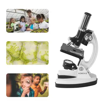 

1200X Digital Microscope Set with Accessories Kit for Children Science Develop with LED Lamp Children Student Gift