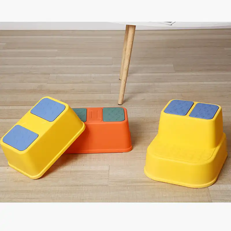 YOUNGE Children Step Stool Multi-Function Anti-Slip Thicken Footstool Single//Double Layers Stool for Kids Children