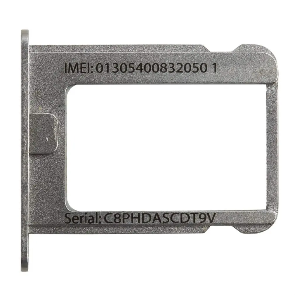 50 шт./лот, серебристый металлический лоток для Micro SIM карты, сменный слот для Apple iphone 4 4G 4S 4th