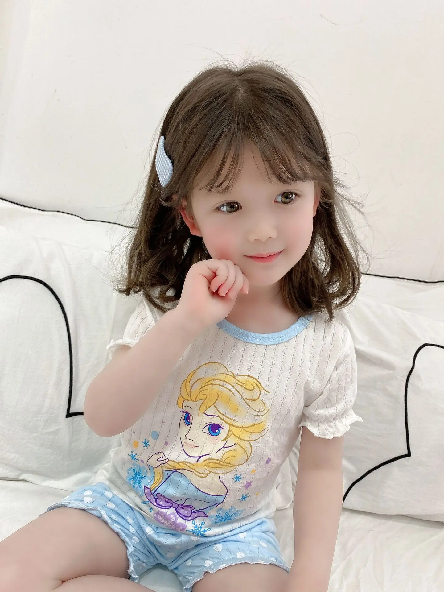 vintage nightgowns	 Mermaid Print Pajamas Sets 1-8 Years Girl Homewear Snow White Combination Sleepwear Fairy Tale Princess Ruffles Casual Clothes expensive pajama sets	