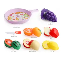 9 шт. детская кухня ролевые игры игрушки резка фрукты овощи миниатюры еды Играть Дом Образование игрушка подарок для девочки дети