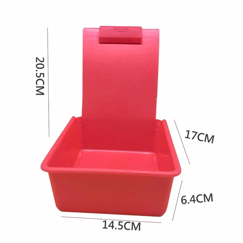 

5 Pcs Dental Lab Tools Dental Plastic Work Boxes Colorful Dental Work Pans with Clip Holder for Hold Teeth Model