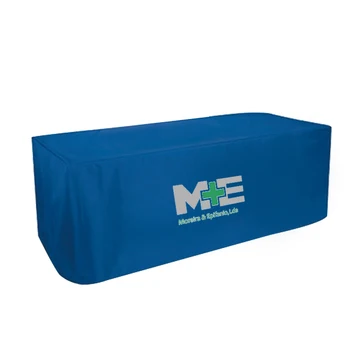 

4ft 6ft 8ft 260gsm Fabric Cloth Display Counter Table Cloth Tablecovers With Custom Logo Print