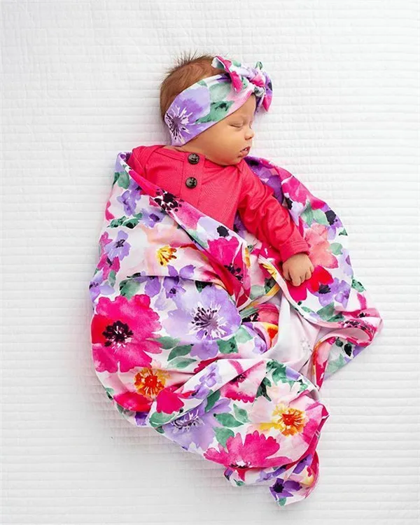 PUDCOCO новейшее мягкое детское Пеленальное муслиновое одеяло для новорожденных мальчиков и девочек, цветочное одеяло для завёртывания для