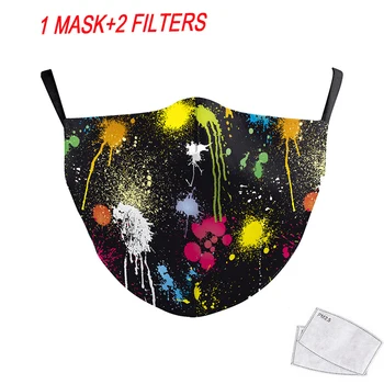 

1pcs Unicorn 3D Adult Mask Mickey Mouth Mask PM2.5 Anti Haze dust-proof Washable Reusable Face Anime Cartoon Masks 2 Filters