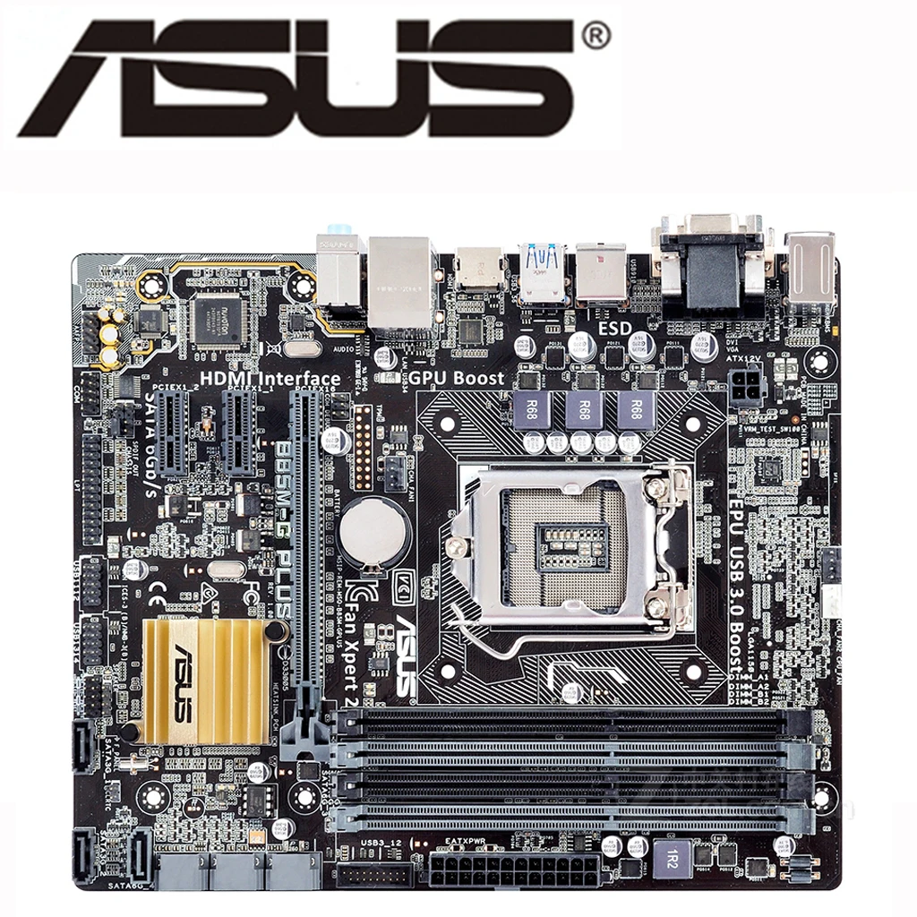 ASUS Micro ATX DDR3 1600 LGA 1150 Motherboard B85M-G 