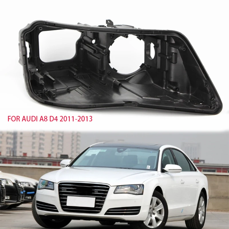 Для audi A8L D4 2011-2013 корпус фары черный крышка объектива абажур фара черное основание