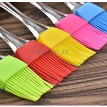 By DHL 500pcs Multi Color Silicone Basting Pastry Brush Oil Brushes For Cake Bread Butter Baking Safety BBQ Barbeque useful
