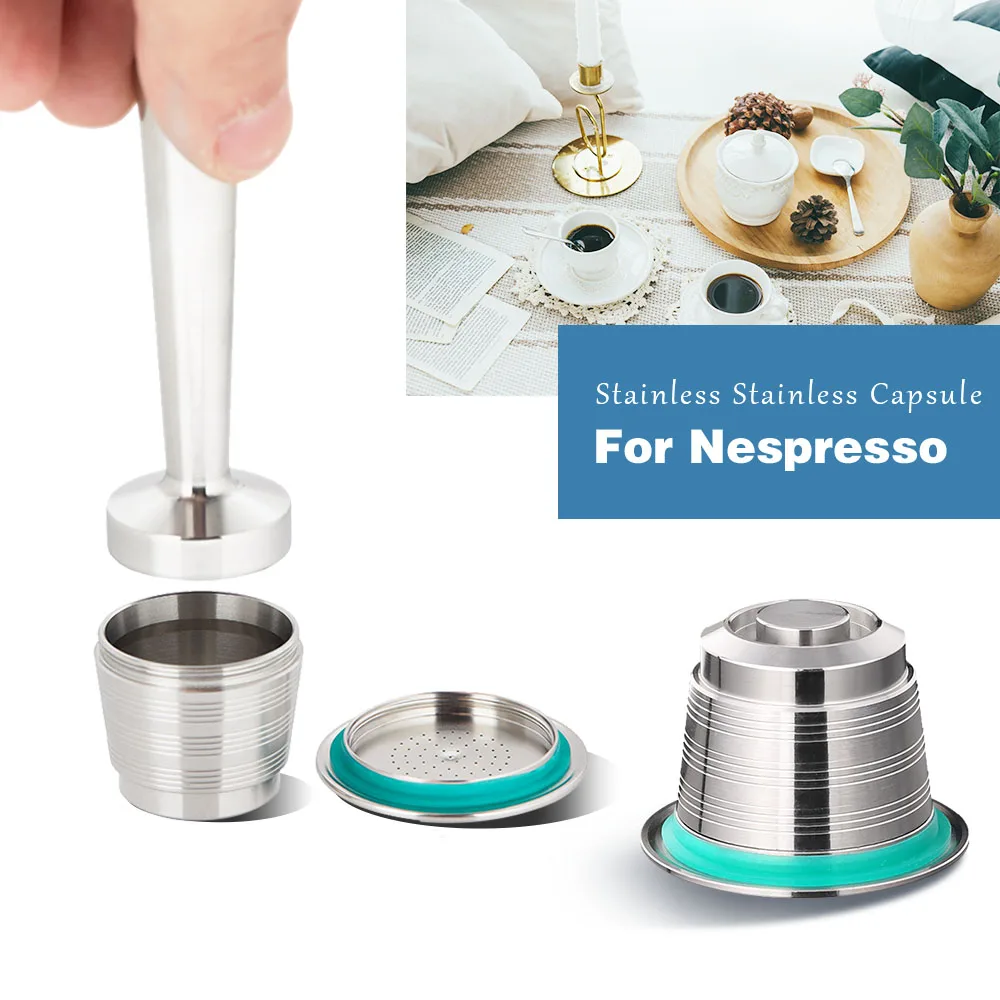 Nespresso Refillable Coffee Capsule Pod Stainless Steel Espresso Coffee