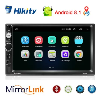 

Hikity 2 Din Car Radio Android 8.1 7010B GPS 7" HD Autoradio Multimedia Player Wifi Mirrorlink Radio For Hyundai Nissian Toyota