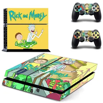 

Rick and Morty PS4 Stickers Play station 4 Skin Sticker Decals Cover For PlayStation 4 PS4 Console and Controller Skins