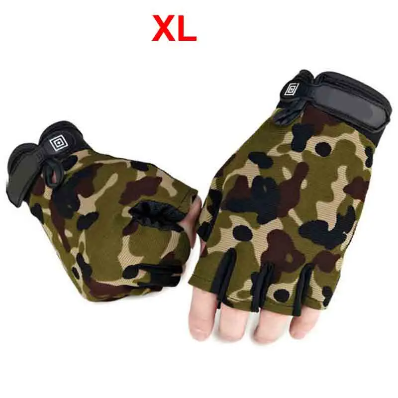 Новые уличные тактические перчатки для езды на велосипеде с полупальцами Военные перчатки для Nerf тренировочные игры Спортивные - Цвет: Green-XL