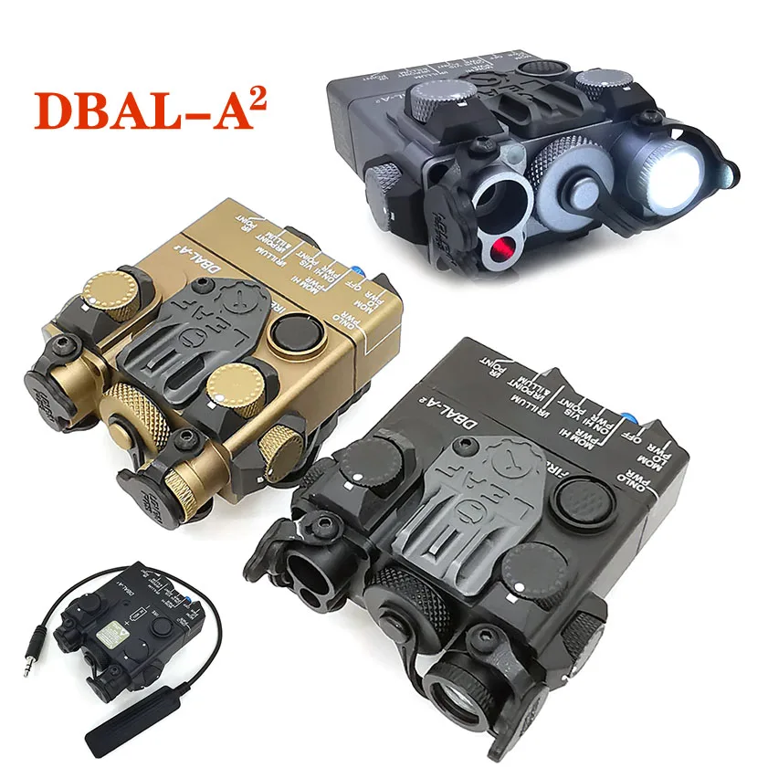 

Tactical Hunting LED White Gun Light weapon light + Red laser AN/PEQ-15A DBAL-A2 Lenses with Remote Switch Rifle Airsoft 20mm