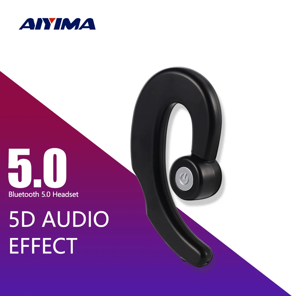 

AIYIMA Invisible Wireless Sport Bone Conduction Earphone Ear Hook Painless Business Bluetooth 5.0 Waterproof Headphone Handsfree