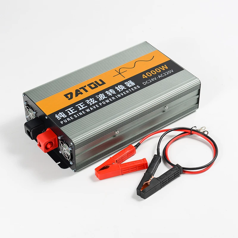 

Pure sine wave inverter 4000W DC 24V TO AC 220V 50/60Hz LED voltage digital display 4KW solar converter