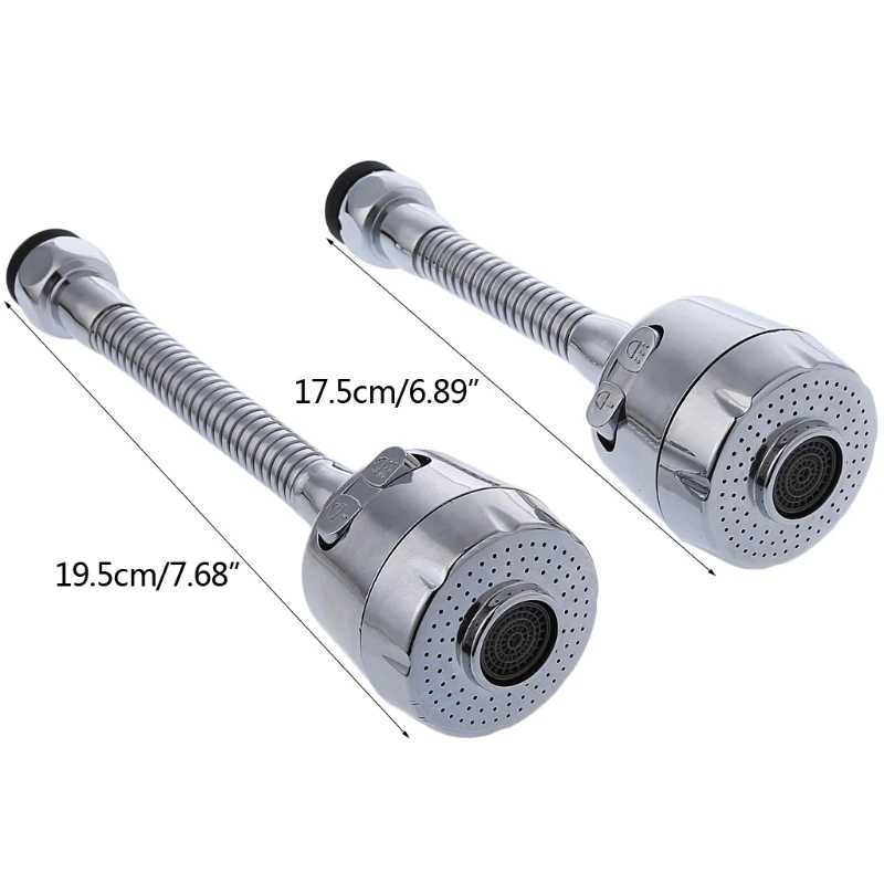 

360° Swivel Kitchen 2-Flow Sink Sprayer Faucet Bubbler Extension Aerator Hose Y1QB