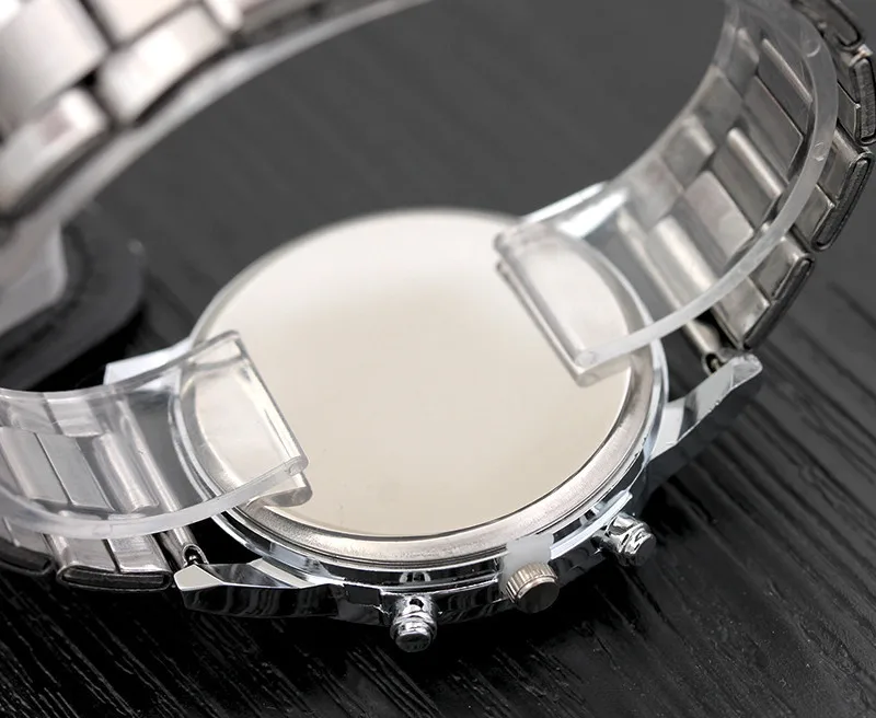 Ультра тонкий часы для мужчин horloges Нержавеющая сталь спортивные часы для мужчин-кварцевые аналоговые Бизнес наручные часы mannen horloge# N03