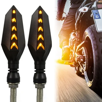 

Motorbike Double Arrow Turn Signal Car-styling Universal Motorcycle Turn Signal Indicators Lights 12V accessories