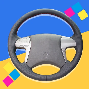 

Auto Braid On The Steering Wheel Cover for Toyota Highlander 2008 2009 2010 2011 2012 2013 2014 Camry DIY Car Covers Car-styling