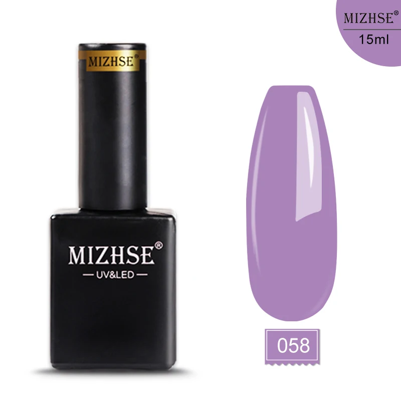 MIZHSE, 18 мл, Гель-лак, УФ-Гель-лак, набор для маникюра, Полупостоянный Гибридный лак для ногтей, искусство, замочить, Цветной Гель-лак для ногтей - Цвет: E058