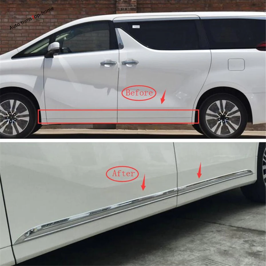Yimaautotrim внешний корпус автомобильной двери литье Нижняя крышка отделка Наружные молдинги для Toyota Alphard/Vellfire AH30