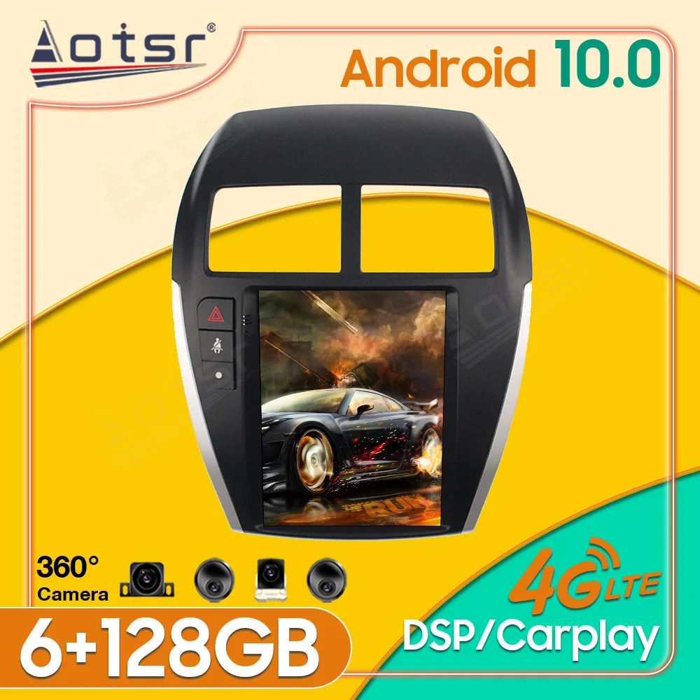 

Android10 128G For Mitsubishi ASX 2013-2018 Car Stereo Radio GPS Navig Tape Recorder Head Unit Multimedia Player 360 Camera