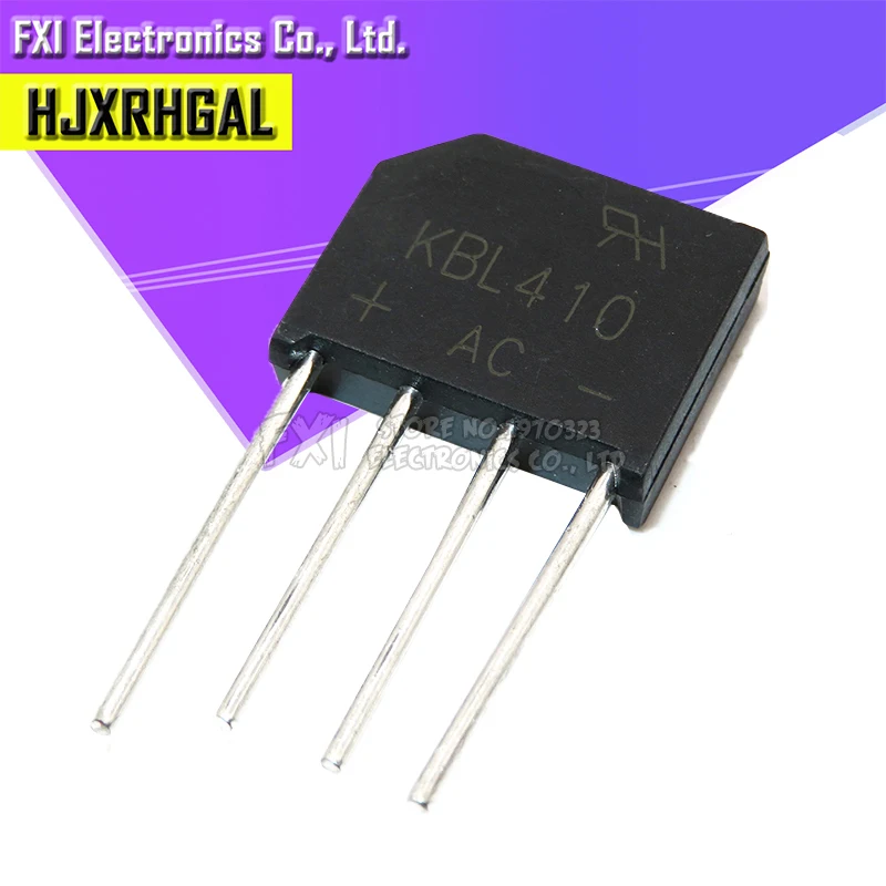 10 шт. KBL410 KBL-410 4A 1000 В однофазный диодный мостовой выпрямитель новый оригинальный |