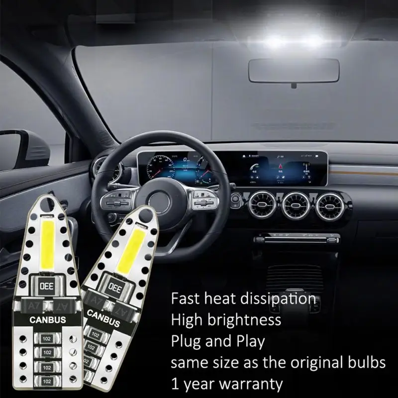 Автомобильный светильник Plug And Play T10 194 168 W5W 2825 7020 купольная лампа для чтения