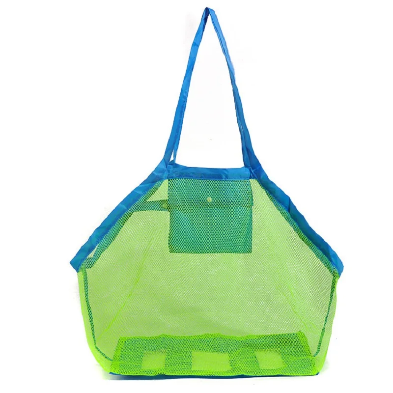 Foldable Portable Beach Bag Kids Children Mesh Storage Bag (15)