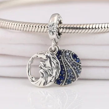 

Authentic S925 Dangle Bead fit Pandora Bracelet Bangle Elsa and The Nokk Charm