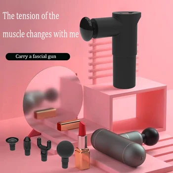 

New mini multi color portable fascia gun Multifunctional electric massage tool Gym lactic acid release massager
