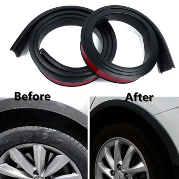 

Universal 150cm 2x Car Rubber Wheel Arch Protection Moldings Mudguard Strip Trim